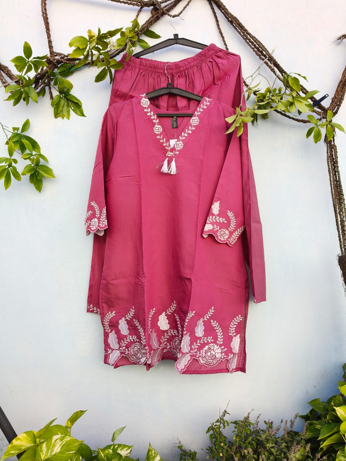 💖 Hot Pink Cordset – Bold &amp; Playful